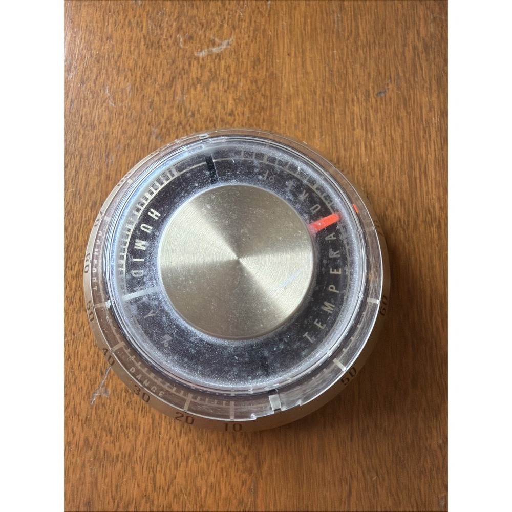 Vintage Honeywell Mid Century UFO Weather Station Thermometer Advertising